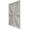 Ekena Millwork 19 5/8in. W x 19 5/8in. H Riley EnduraWall Decorative 3D Wall Panel Covers 2.67 Sq. Ft. WP20X20RLCAB - alternate 3